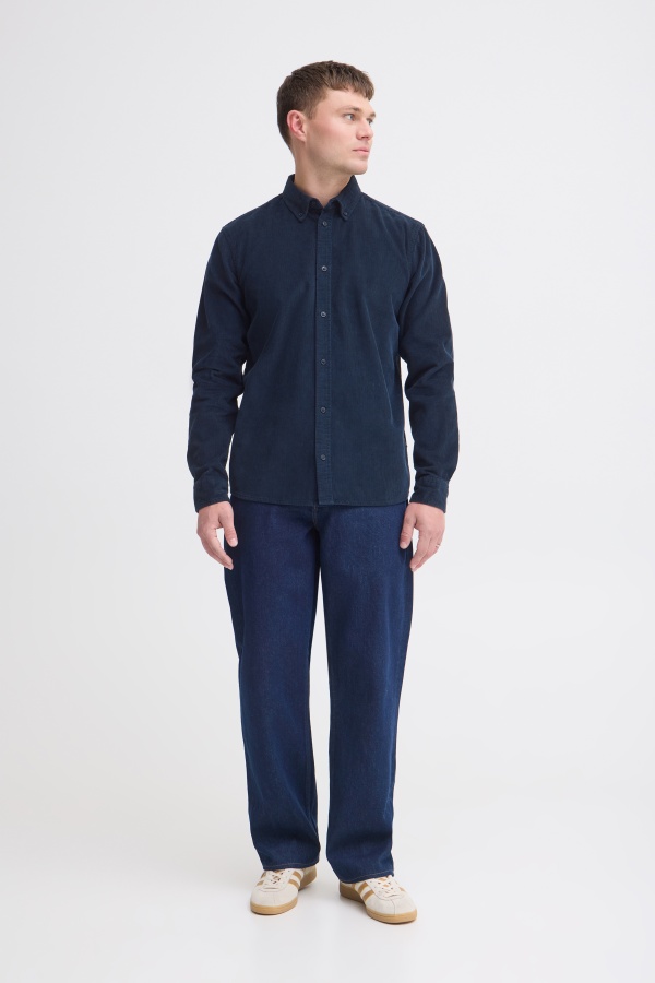 Chemise Côtelé Marine BHCOLIN BLEND - 1 | TOPS